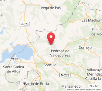 Map of Busnela, Castille and León