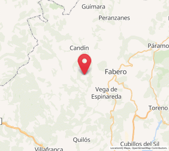 Map of Bustarga, Castille and León