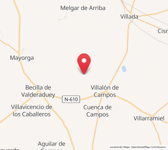 Map of Bustillo de Chaves, Castille and León