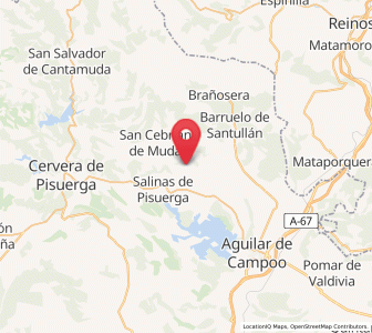 Map of Bustillo de Santullán, Castille and León