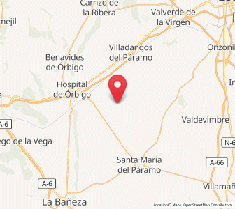 Map of Bustillo del Páramo, Castille and León