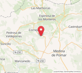 Map of Butrera, Castille and León