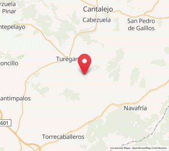 Map of Caballar, Castille and León