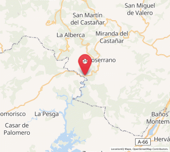 Map of Cabaloria, Extremadura