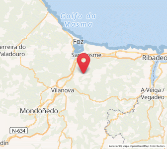 Map of Cabarcos, Galicia