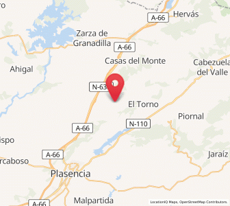 Map of Cabezabellosa, Extremadura