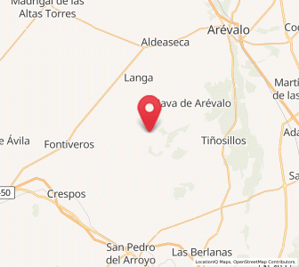 Map of Cabezas de Alambre, Castille and León