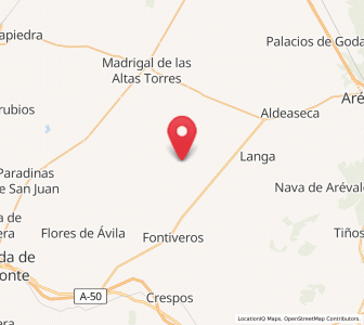 Map of Cabezas del Pozo, Castille and León