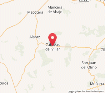 Map of Cabezas del Villar, Castille and León