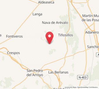 Map of Cabizuela, Castille and León