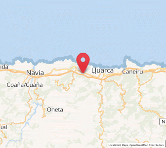 Map of Cabornas, Asturias
