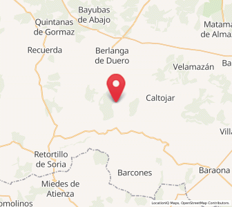 Map of Cabreriza, Castille and León