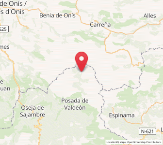 Map of Caín, Castille and León