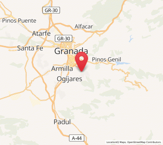 Map of Cájar, Andalusia