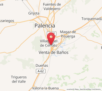 Map of Calabazanos, Castille and León