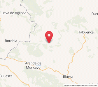 Map of Calcena, Aragon