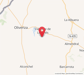 Map of Calderón, Extremadura