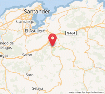 Map of Calgar, Cantabria