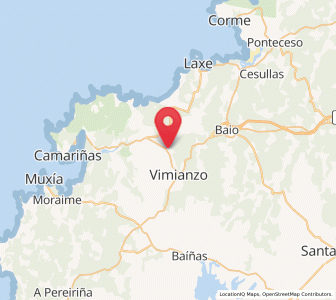 Map of Calo, Galicia