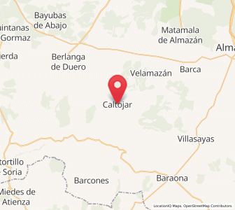 Map of Caltojar, Castille and León