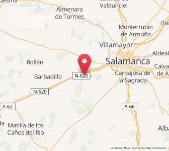 Map of Calzadilla de la Valmuza, Castille and León