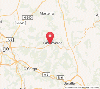 Map of Camino, Galicia