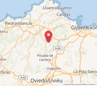 Map of Campañones, Asturias