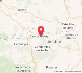 Map of Campisábalos, Castille-La Mancha