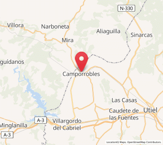 Map of Camporrobles, Valencia