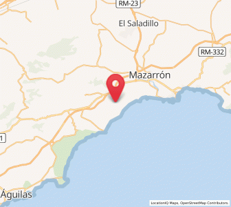 Map of Cañada de Gallego, Murcia