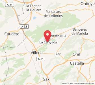 Map of Cañada, Valencia