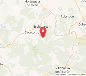 Map of Canales del Ducado, Castille-La Mancha
