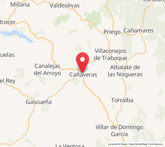 Map of Cañaveras, Castille-La Mancha