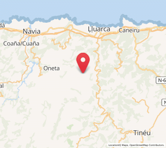 Map of Candanedo, Asturias