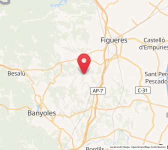 Map of Cañellas, Catalonia