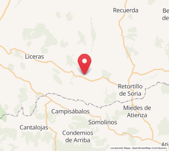Map of Cañicera, Castille and León