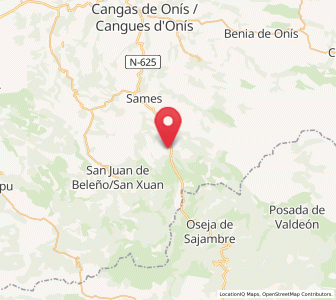 Map of Canisquezo, Asturias