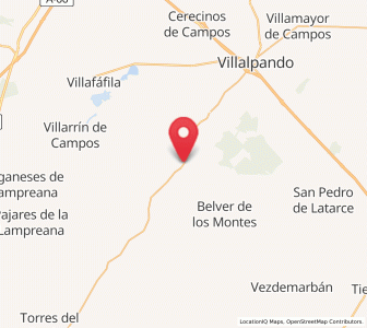 Map of Cañizo, Castille and León