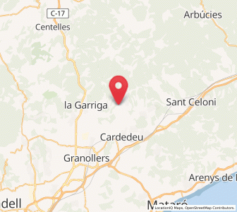 Map of Cànoves i Samalús, Catalonia