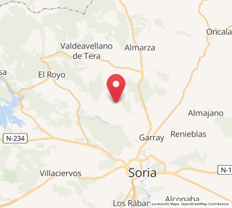 Map of Canredondo de la Sierra, Castille and León