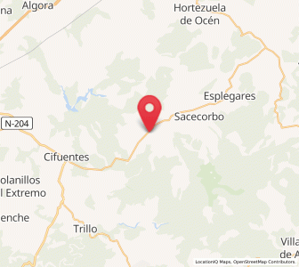 Map of Canredondo, Castille-La Mancha