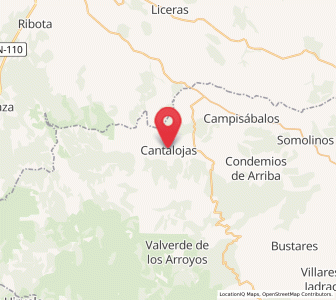 Map of Cantalojas, Castille-La Mancha