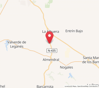 Map of Capela, Extremadura