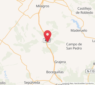 Map of Carabias, Castille and León