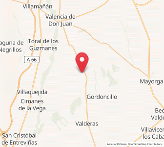 Map of Carbajal de Fuentes, Castille and León