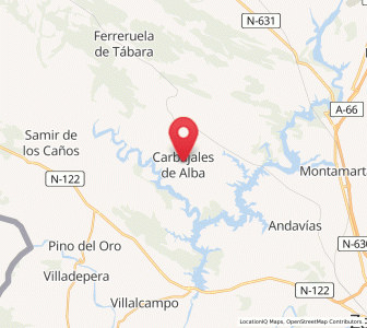 Map of Carbajales de Alba, Castille and León