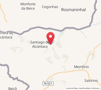 Map of Carbajo, Extremadura