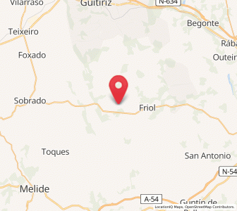 Map of Carballo, Galicia