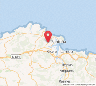 Map of Carramiguel, Cantabria