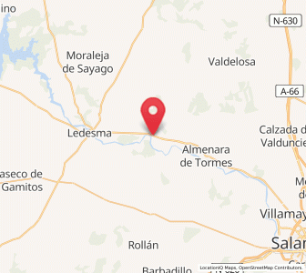 Map of Carrascal, Castille and León